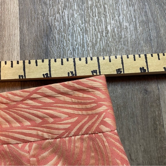 Calvin Klein Peach Geometric Textured Pencil Skirt Size 6 - Picture 7 of 7